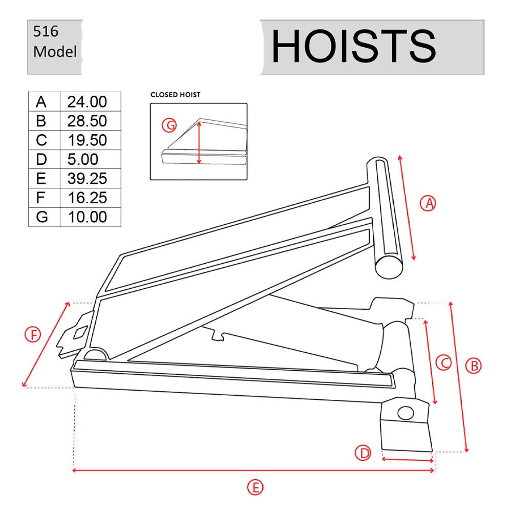 8 Ton Hydraulic Scissor Hoist Kit PF-516, ideal for 10-14' dump bodies, featuring a robust 5.5 cylinder for heavy lifting in trailers.