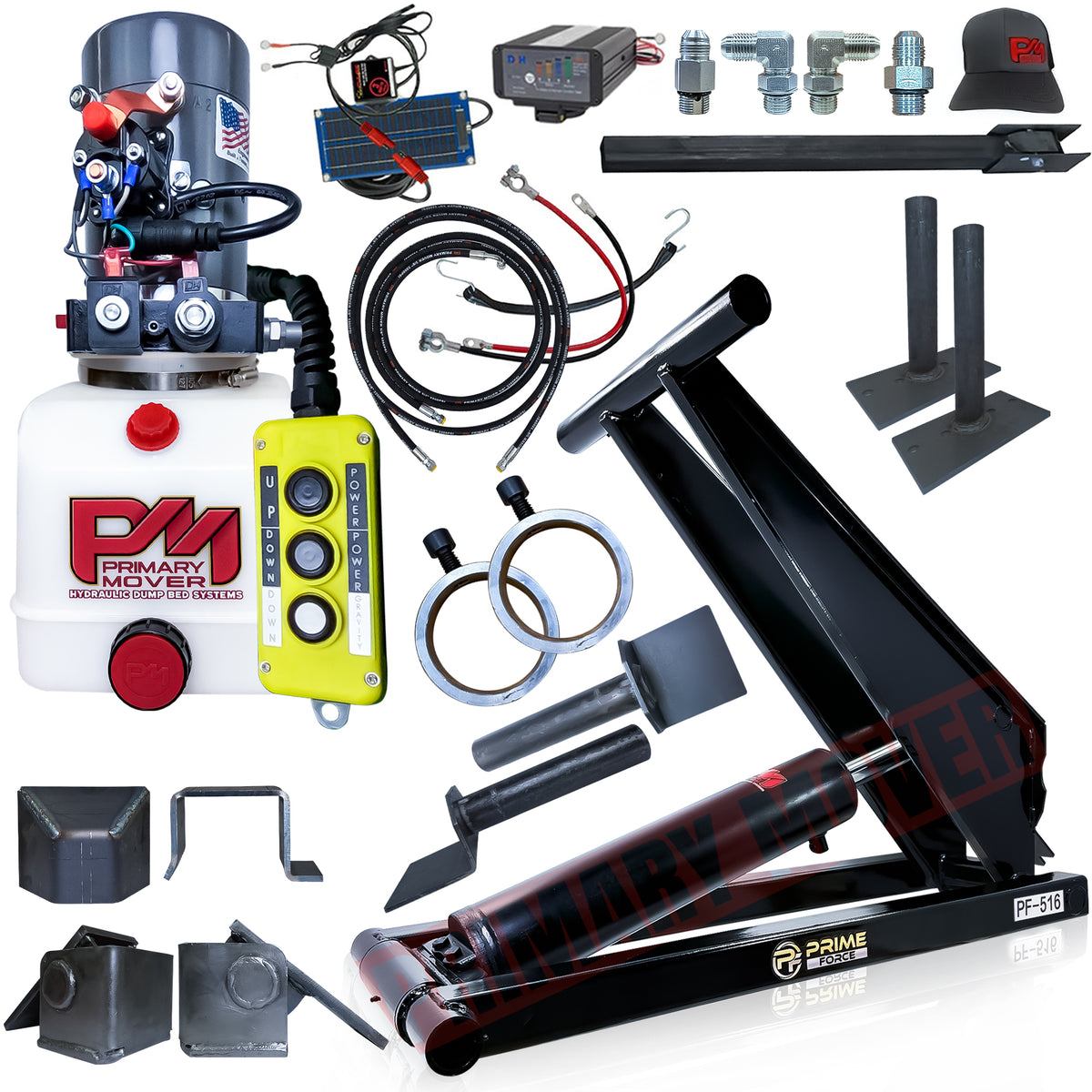 Close-up of 8 Ton Hydraulic Scissor Hoist Kit - PF-516, showcasing a red plastic knob on a white surface, emphasizing its robust construction for heavy-duty lifting.