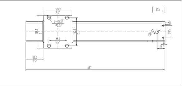A technical drawing of a 24k Double Hydraulic Trailer Jack Leg Kit, showcasing a robust design with powerful hydraulic system and zinc-plated components for durability and stability.