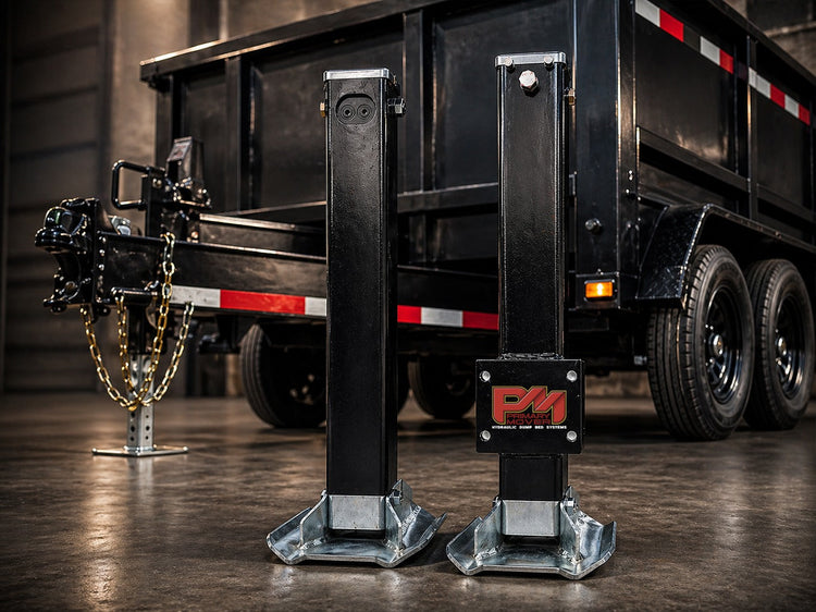 Hydraulic Trailer Jack with Dual Counterbalance Valve: Zero Leak Down, Maximum Stability (Now Back in Stock)