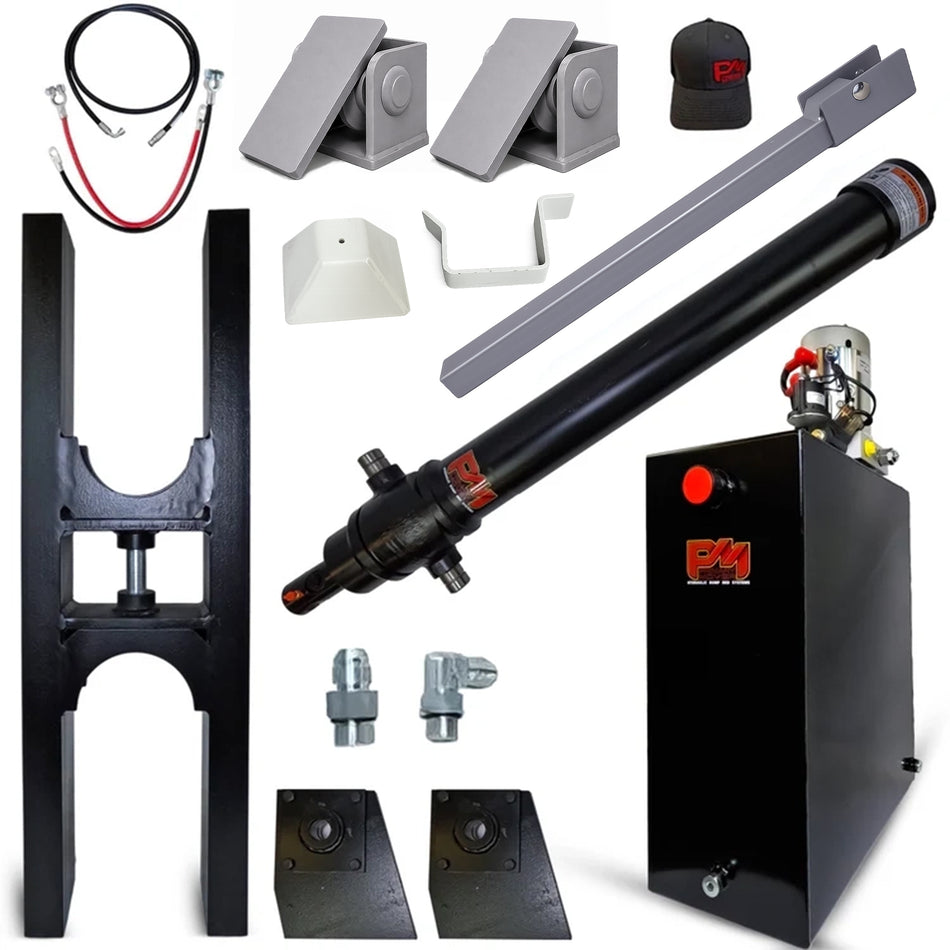 Telescopic Dump Trailer Cylinder Kit - 20 Ton Capacity - 90" Stroke - Fits 8-12' Dump Body | EF-07-90