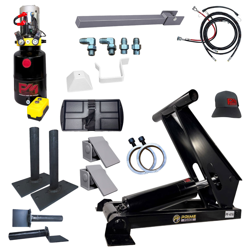 11 Ton Hydraulic Scissor Hoist Kit - Fits 12-16' Dump Body   PF-616-6