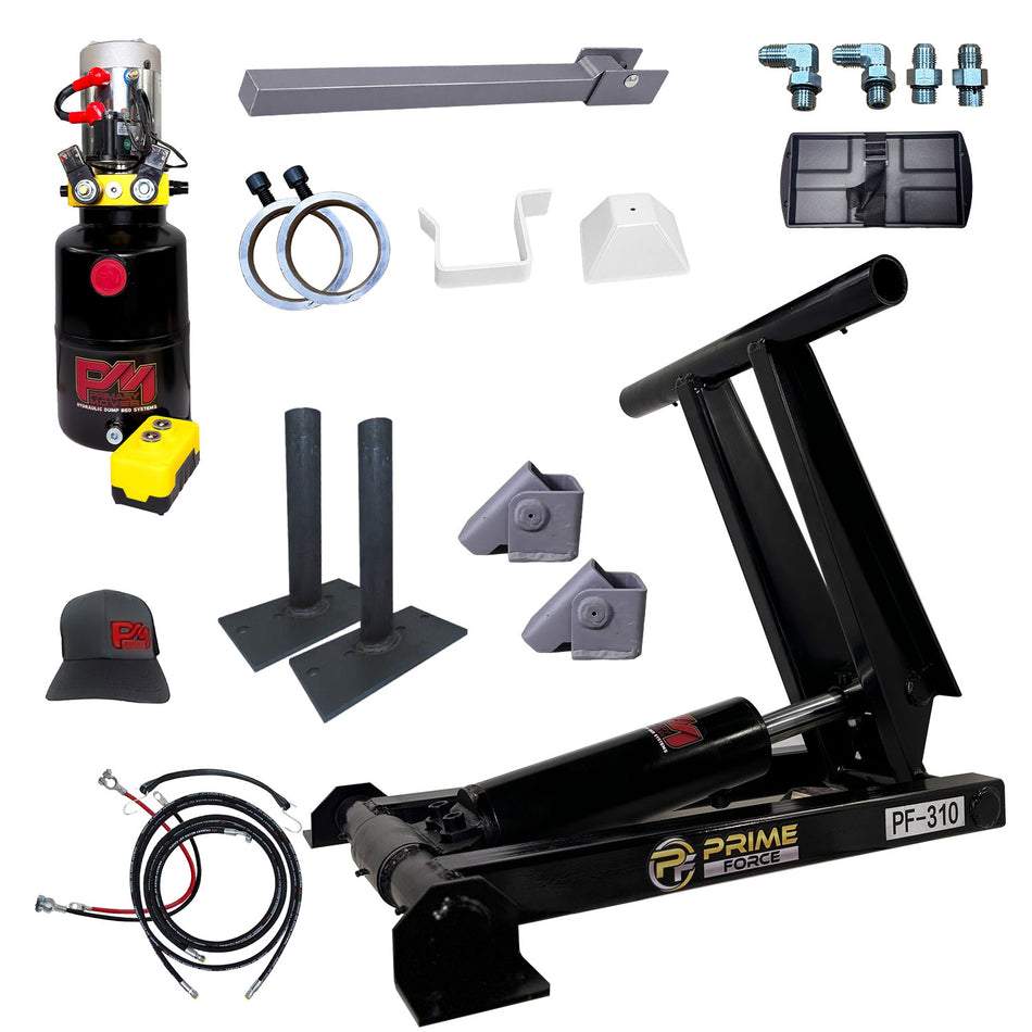 3 Ton Hydraulic Scissor Hoist Kit - Fits 8-10' Dump Body - PF-310