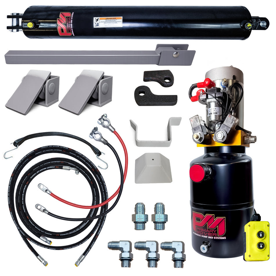 Single 5" x 30" Cylinder Direct Push Lift Kit | PFK-530-DP