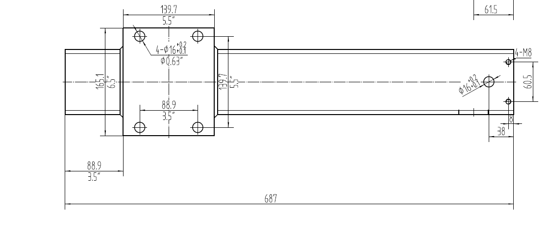 Technical diagram of the 12k Hydraulic Trailer Jack, showcasing a robust design with a powerful hydraulic system and zinc-plated components for durability and stability.