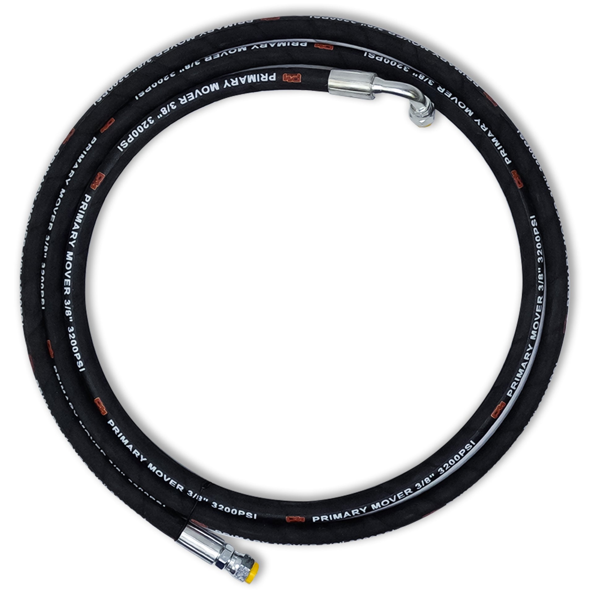 120 '' 3/8 tuyau hydraulique (un droit 90)