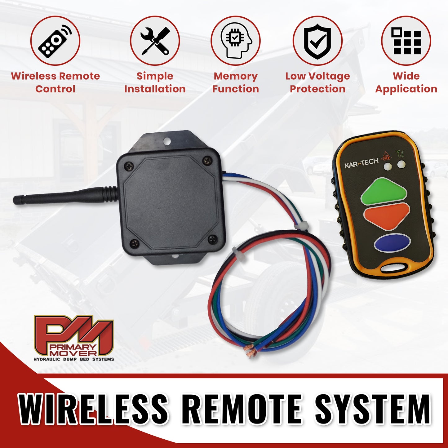 Kar-Tech Wireless Hydraulic Remote Systems – Primary Mover