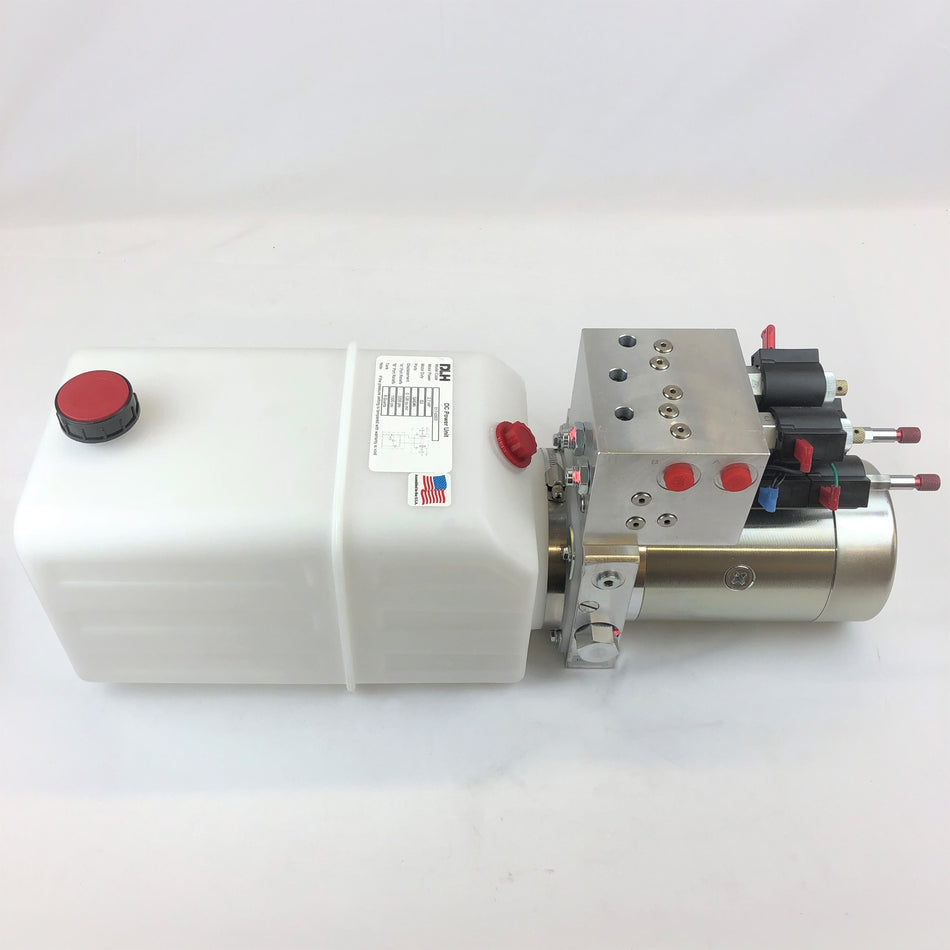 12V Dual-Double Acting Hydraulic Power Unit