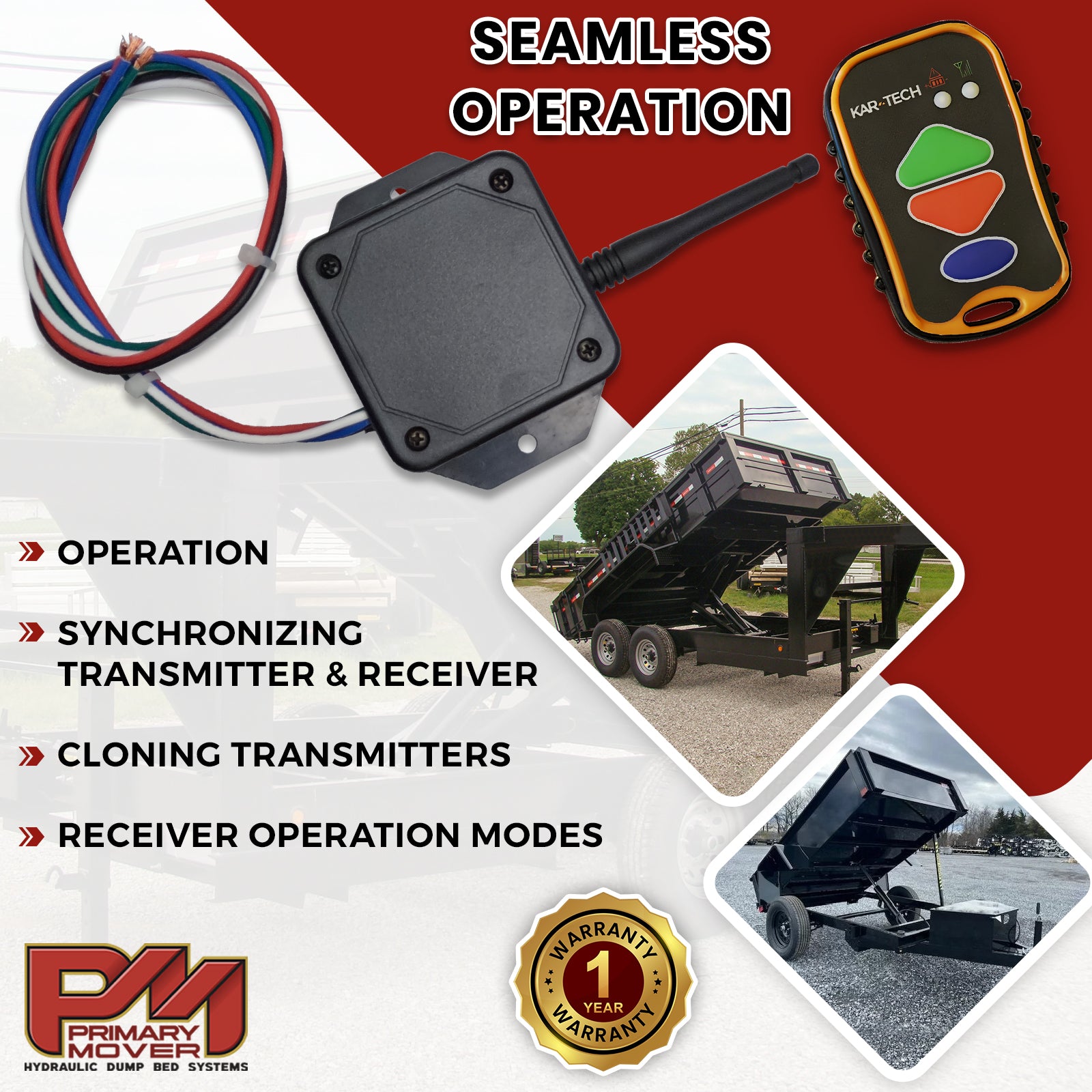 Kar-Tech Wireless Hydraulic Remote Systems – Primary Mover