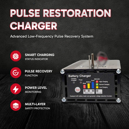 **Product Title:** Panel Mount Battery Charger & Tester - 10 Amp | PM1210T-D

**Alt Text:** Panel Mount Battery Charger & Tester with state LEDs, smart charging, pulse recovery, and safety protection. Includes 3-step charging for 12V lead-acid batteries.

**Meta Description:** Discover the PM1210T-D Panel Mount Battery Charger & Tester with advanced pulse recovery, smart charging, and safety features. Ideal for 12V lead-acid batteries.