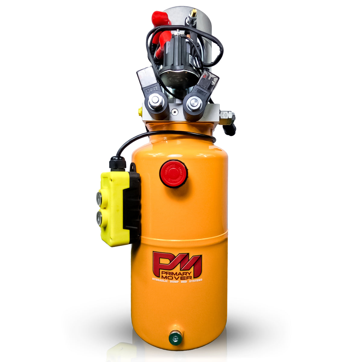 Primary Mover Double Acting 12VDC Hydraulic Power Unit with Steel Reservoirs, featuring dual-acting precision, tailored for dump bed systems, and crafted for quality and value.