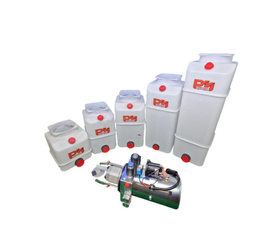 DLH Double Acting 12vdc Tank Hydraulic Power Units | Poly Reservoirs |