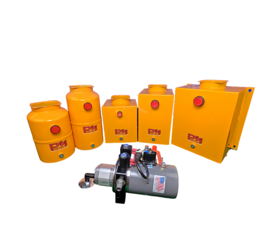 KTI Double Acting 12vdc Hydraulic Power Units | Steel Reservoirs |