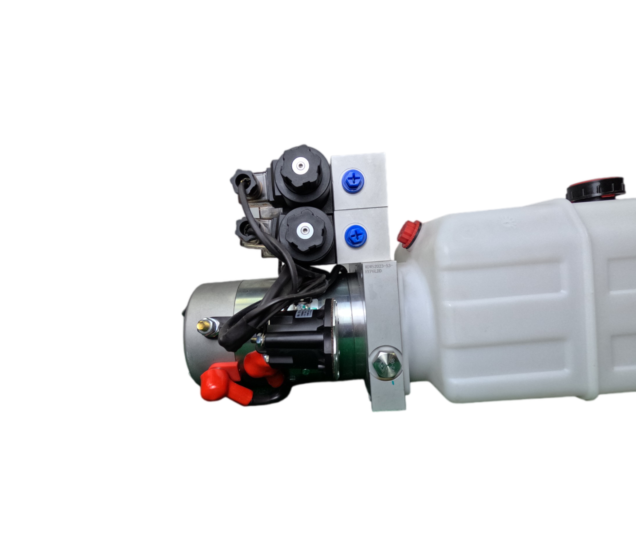 Compact Dual Double Hydraulic Power Unit from PrimaryMover.com: Quad power capability for dump trailers and trucks, robust construction, versatile applications, and user-friendly controls for efficient hydraulic operations.