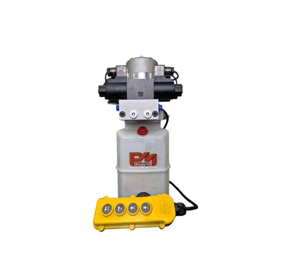 12Vdc Primary Mover Dual Double Hydraulic Power Unit.