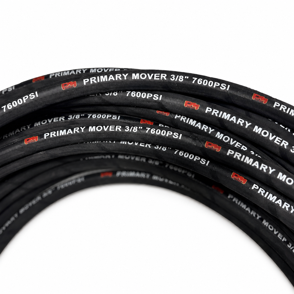 3/8" SAE 100R2AT Two-Wire Hydraulic Hose – Wrapped Cover – Sold by the Foot
