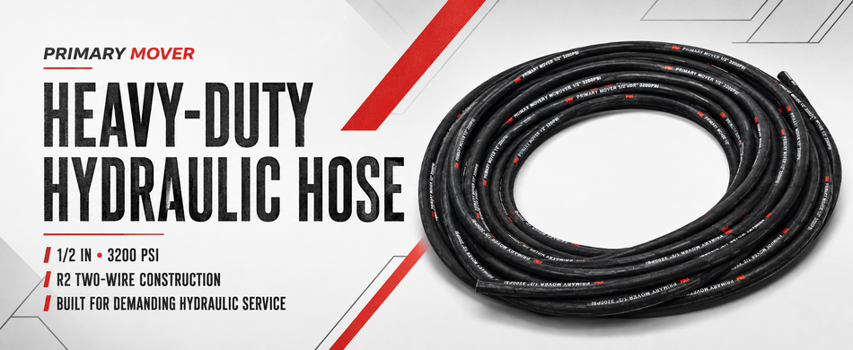 1/2" SAE 100R2AT Two-Wire Hydraulic Hose – Wrapped Cover – Sold by the Foot