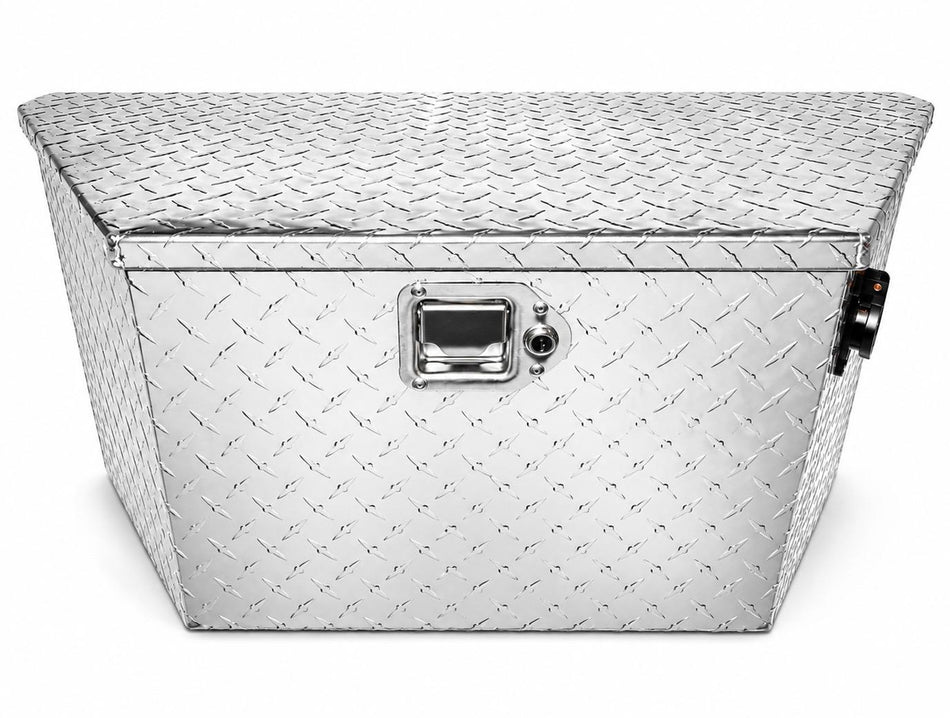 Aluminum Dump Trailer Battery Box with Charger, Disconnect & Locking Lid