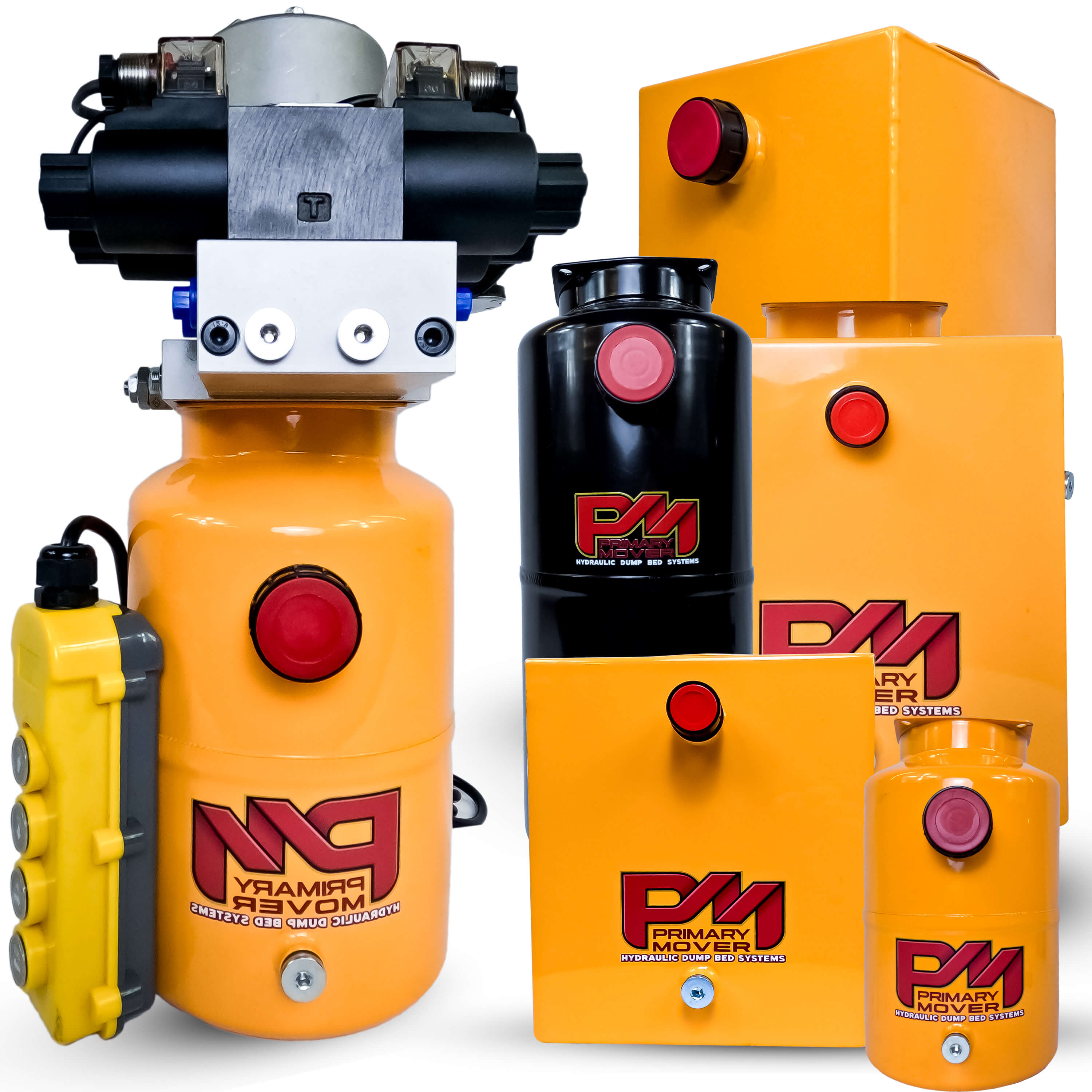 Primary Mover 12V Dual Double-Acting Hydraulic Dump Trailer Pump (Stee