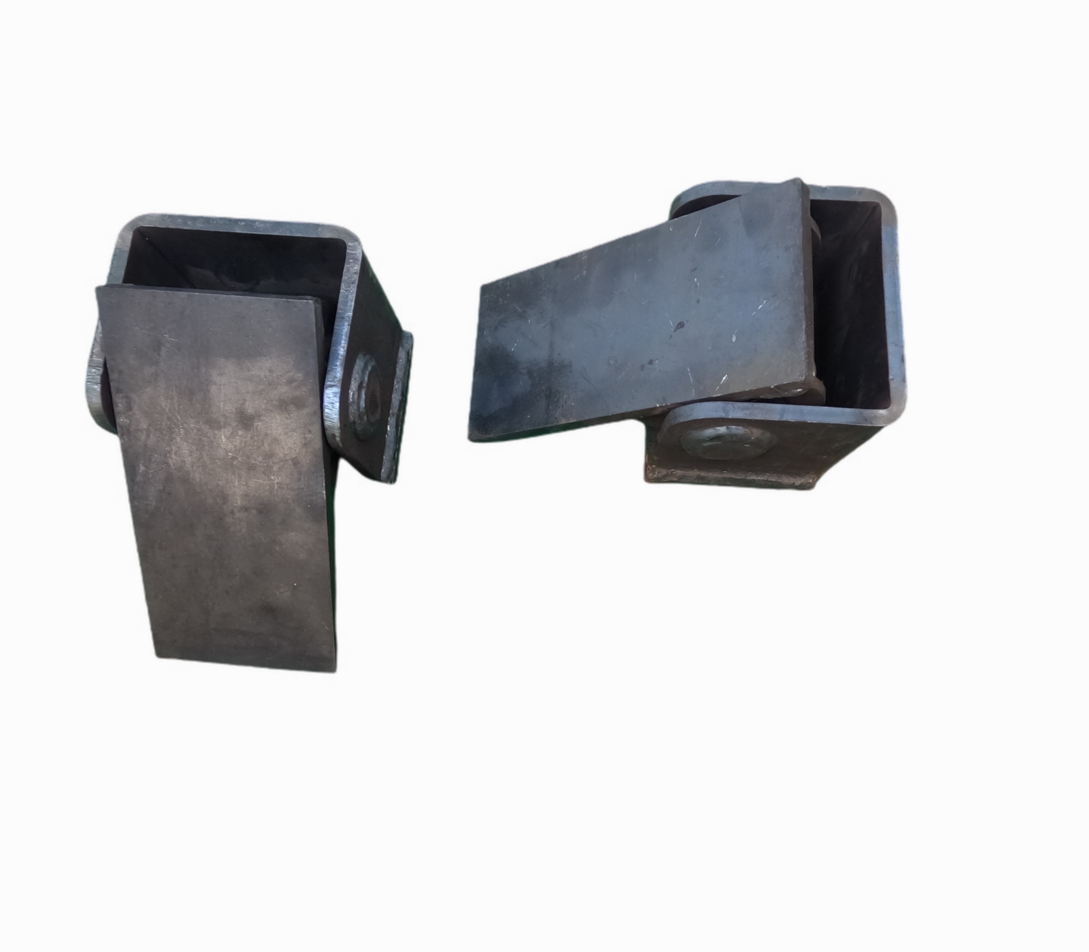 Heavy duty dump bed hinges. Used for hydraulic dump bed systems. 