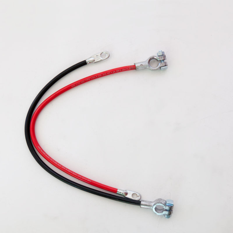 Battery Cables 4 GA Red and Black, 20 long, for Hydraulic Pump, depicted as black and red cables.